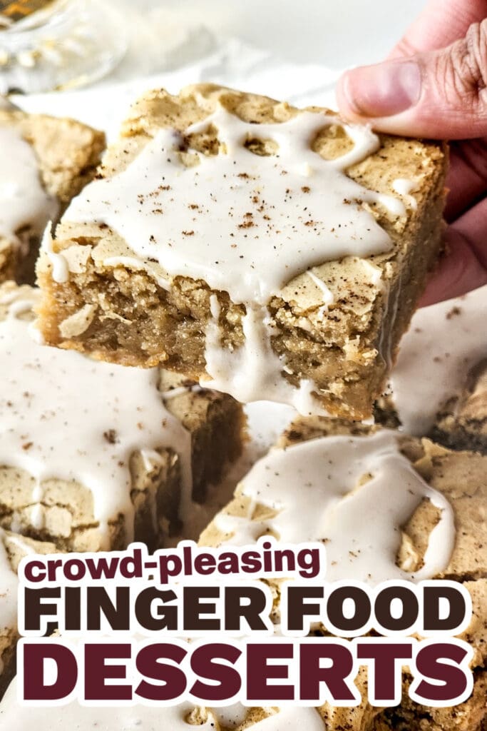 Finger Food Desserts-Chai Latte Blondie