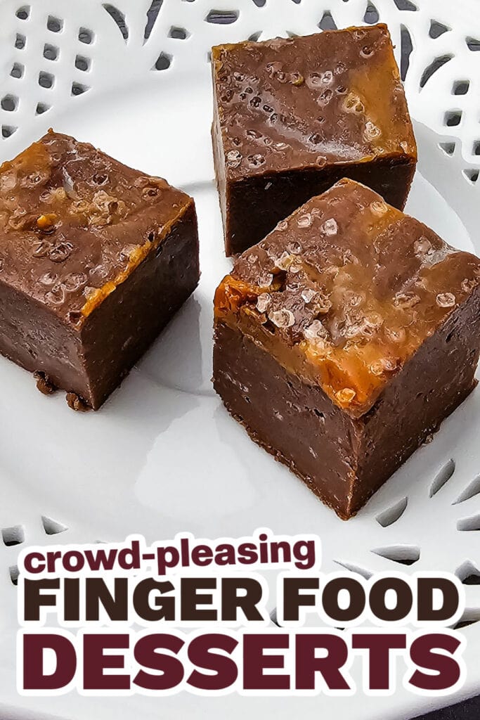 Finger Food Desserts-Chocolate Caramel Fudge