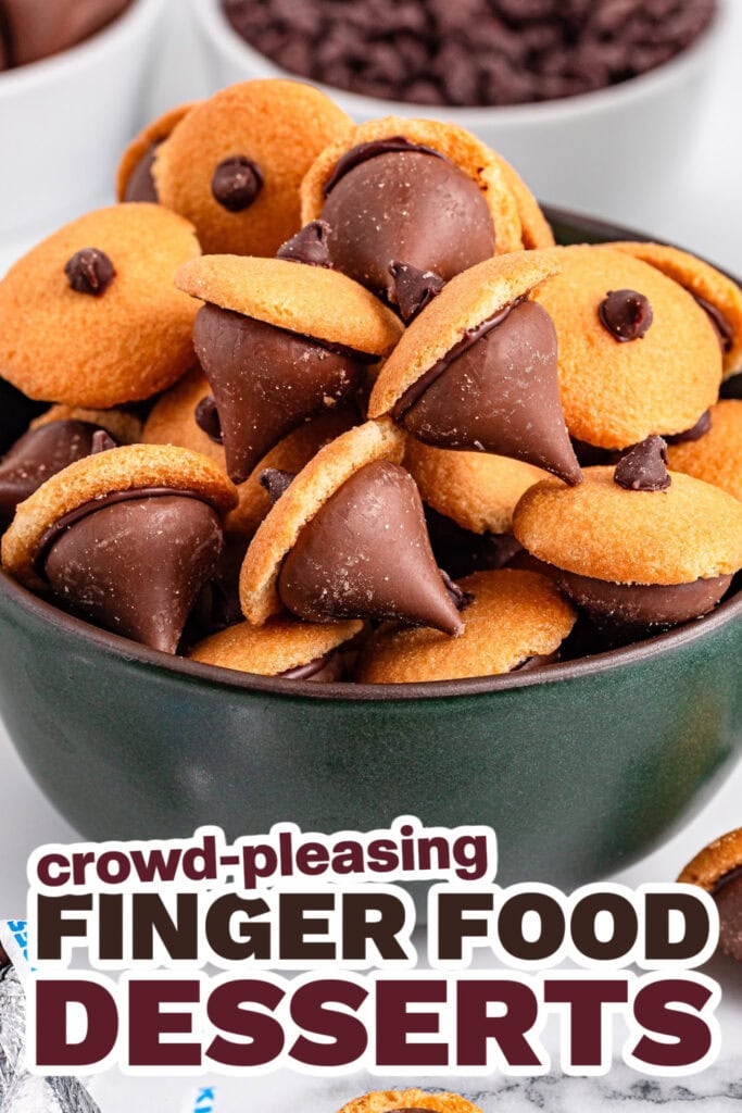 Finger Food Desserts-Chocolate Kiss Acorns