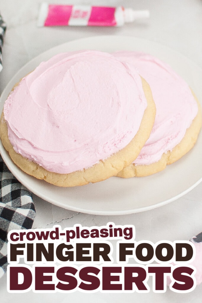 Finger Food Desserts-Copycat Crumbl Pink Sugar Cookies