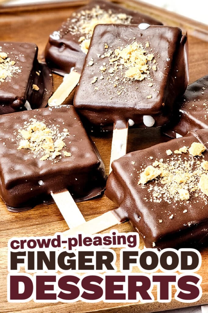 Finger Food Desserts-Grab-and-Go S’mores Dessert Pops