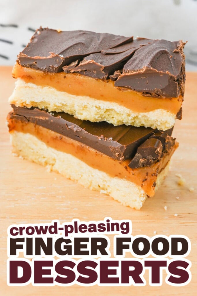 Finger Food Desserts-Homemade Twix Bars