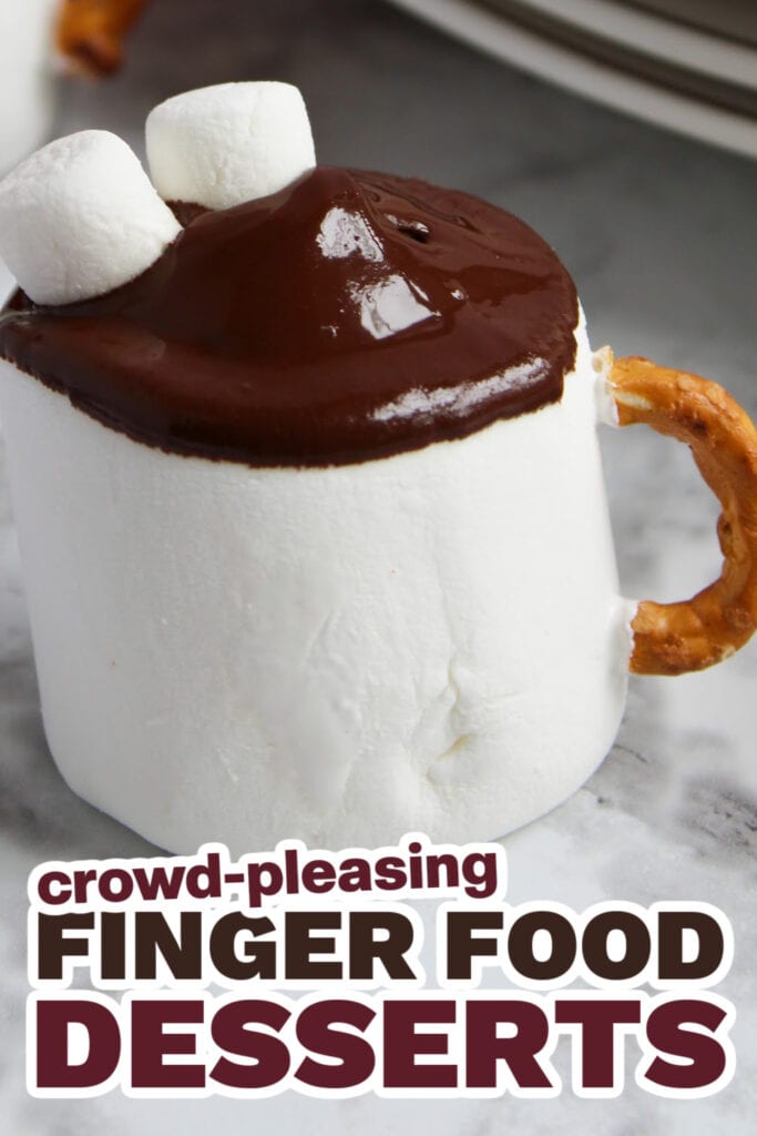 Finger Food Desserts-Hot Cocoa Marshmallow Mugs