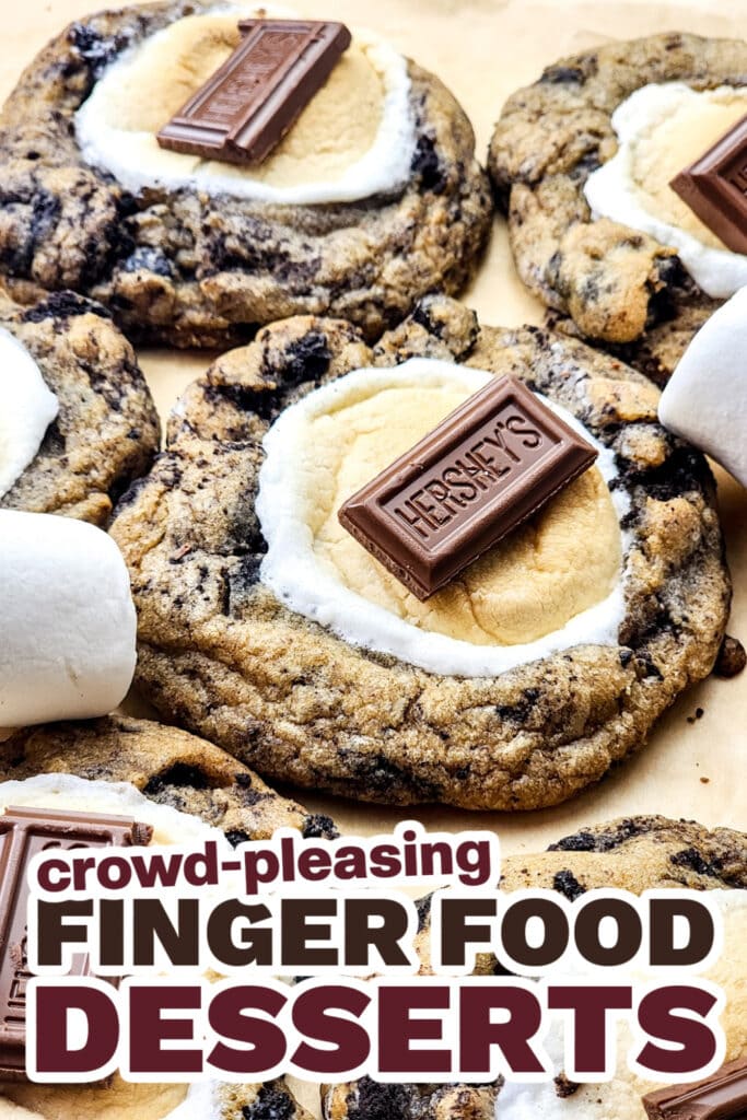 Finger Food Desserts-S’mores Oreo Cookies