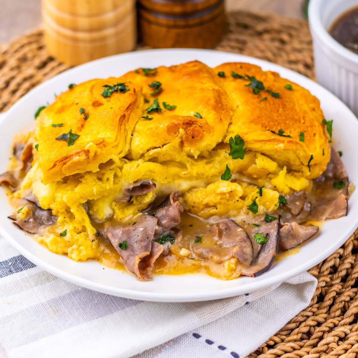 French Dip Biscuit Casserole featured image copy