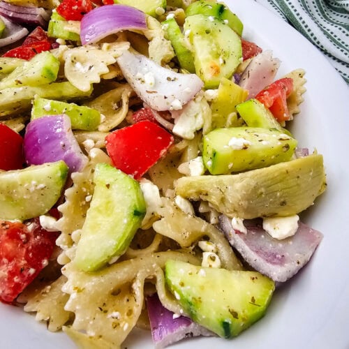 Classic Greek Bow Tie Pasta Salad