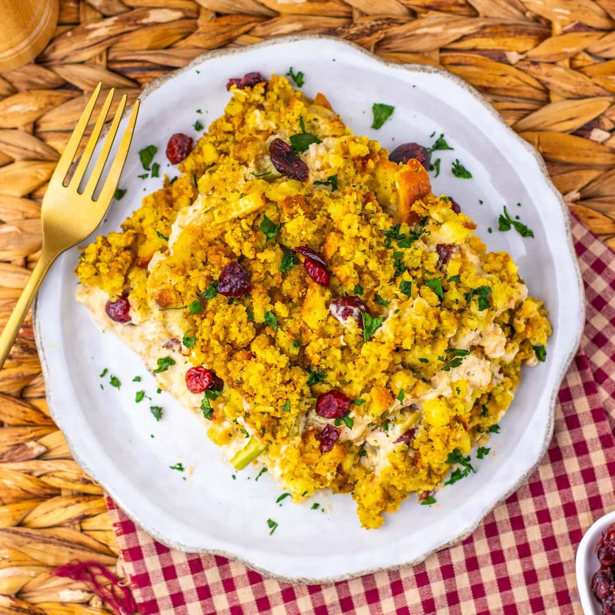Harvest Chicken And Stuffing Bake featured image copy