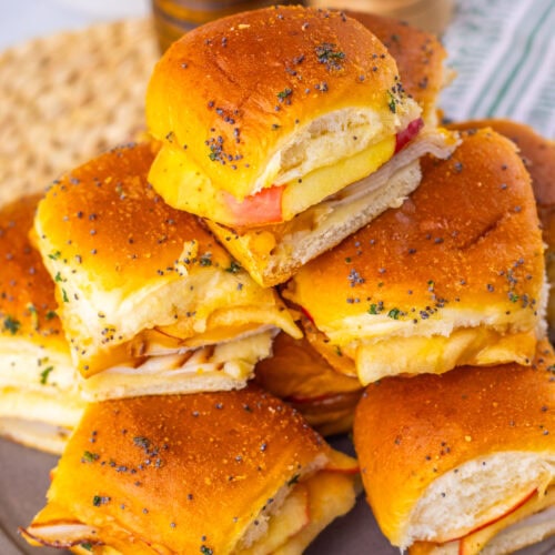 Hot Honey Apple Cheddar Turkey Sliders