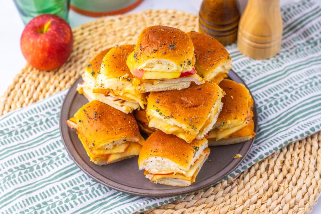 Hot Honey Apple Cheddar Turkey Sliders