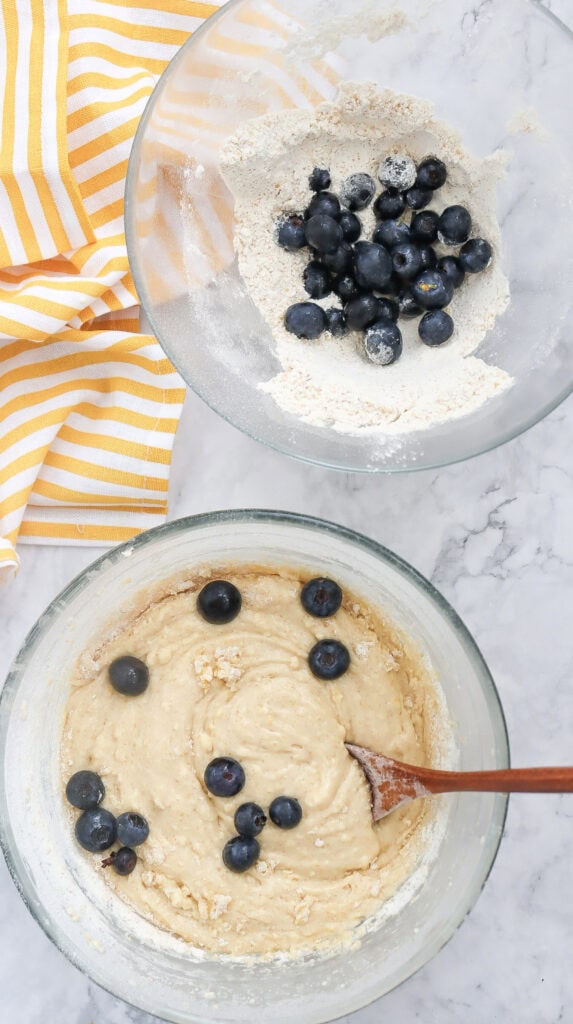 Lemon Blueberry Bundt Cake Process Photo