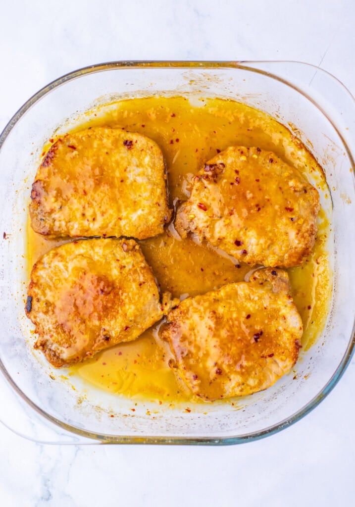 Maple Dijon Pork Chops Process Photo