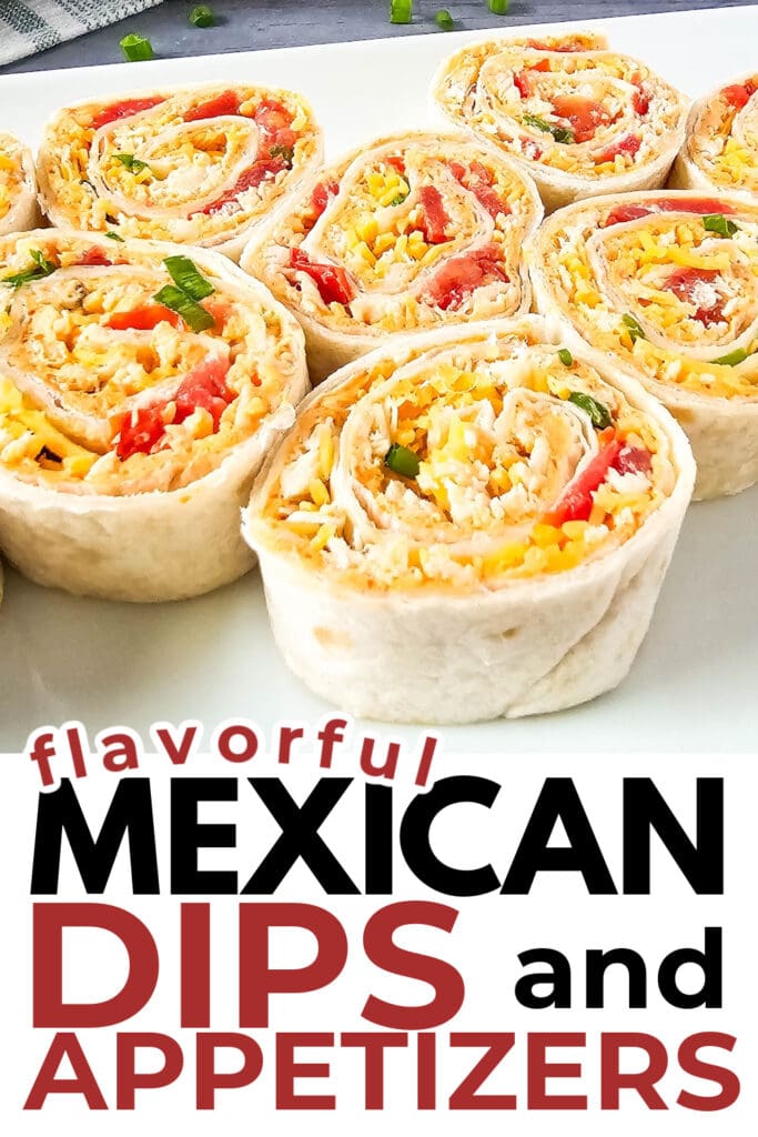 Mexican-Inspired Dips and Appetizers-Chicken Enchilada Pinwheels