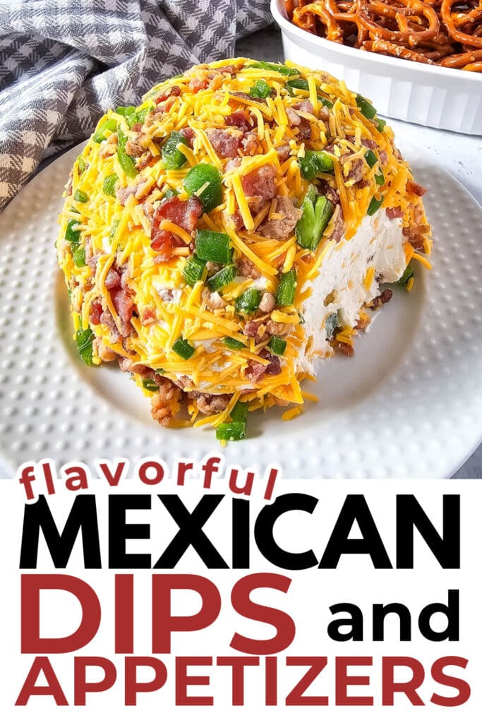 Mexican-Inspired Dips and Appetizers-Jalapeño Popper Cheeseball