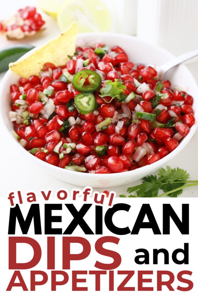 Mexican-Inspired Dips and Appetizers-Pomegranate Salsa