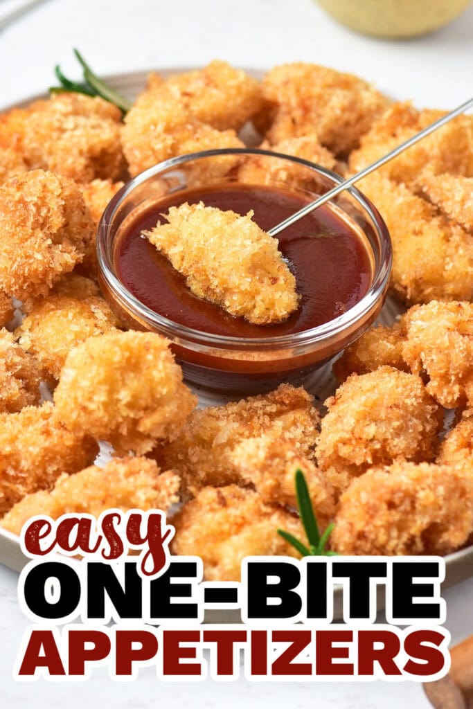 One Bite Appetizers- Crispy Popcorn Chicken Bites