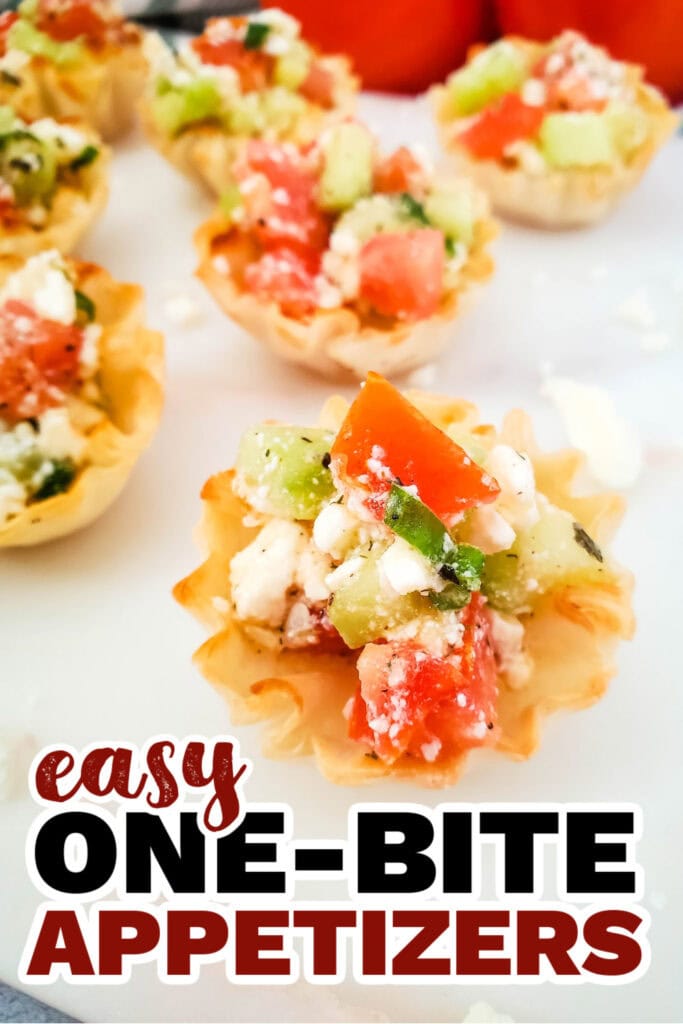 One Bite Appetizers- Mediterranean Feta Bites