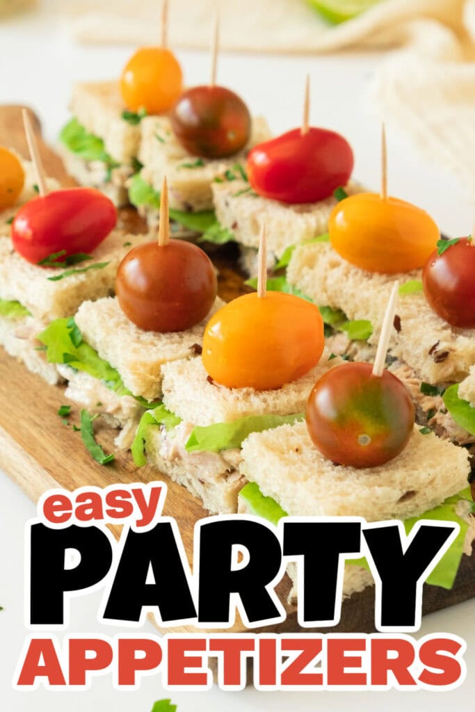 Party Food Appetizers-Classic Tuna Tea Sandwiches