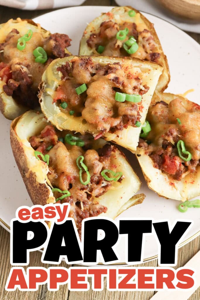 Party Food Appetizers-Potato Skin Tacos