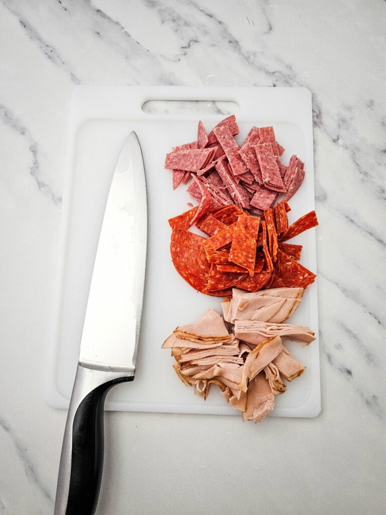 Chopped Italian Sub Salad Process Photo