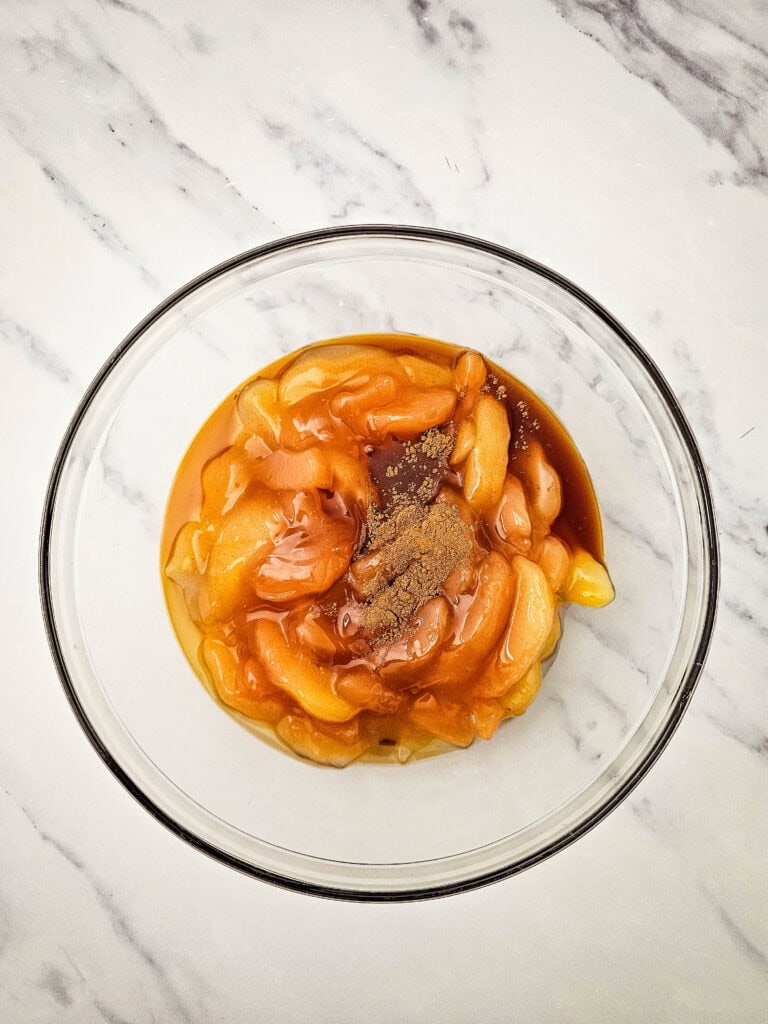Apple Cobbler Process Photo