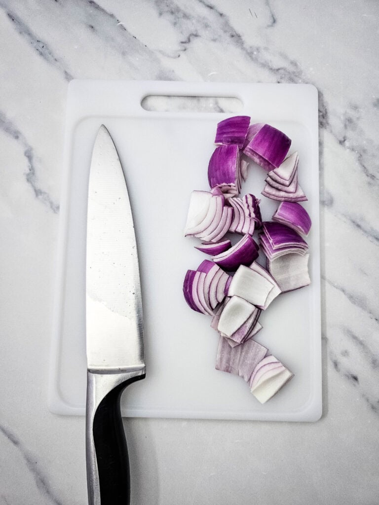 Classic Greek Bow Tie Pasta Salad Process Photo