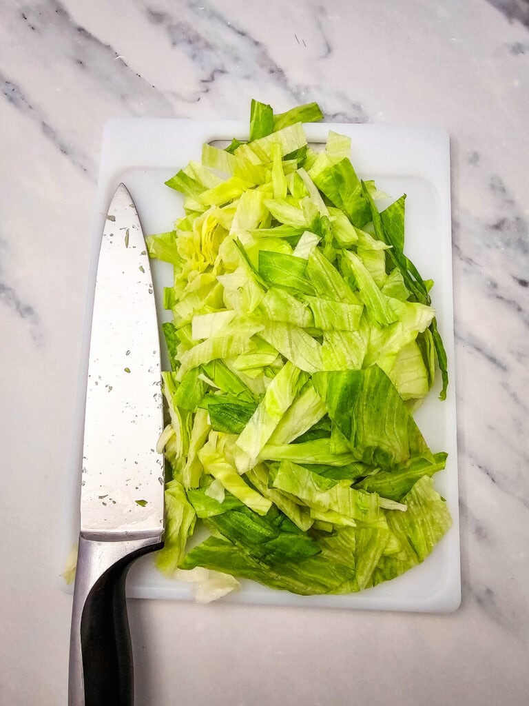 Chopped Italian Sub Salad Process Photo