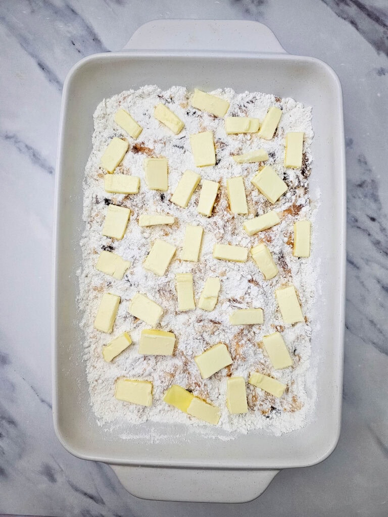 Apple Cobbler Process Photo