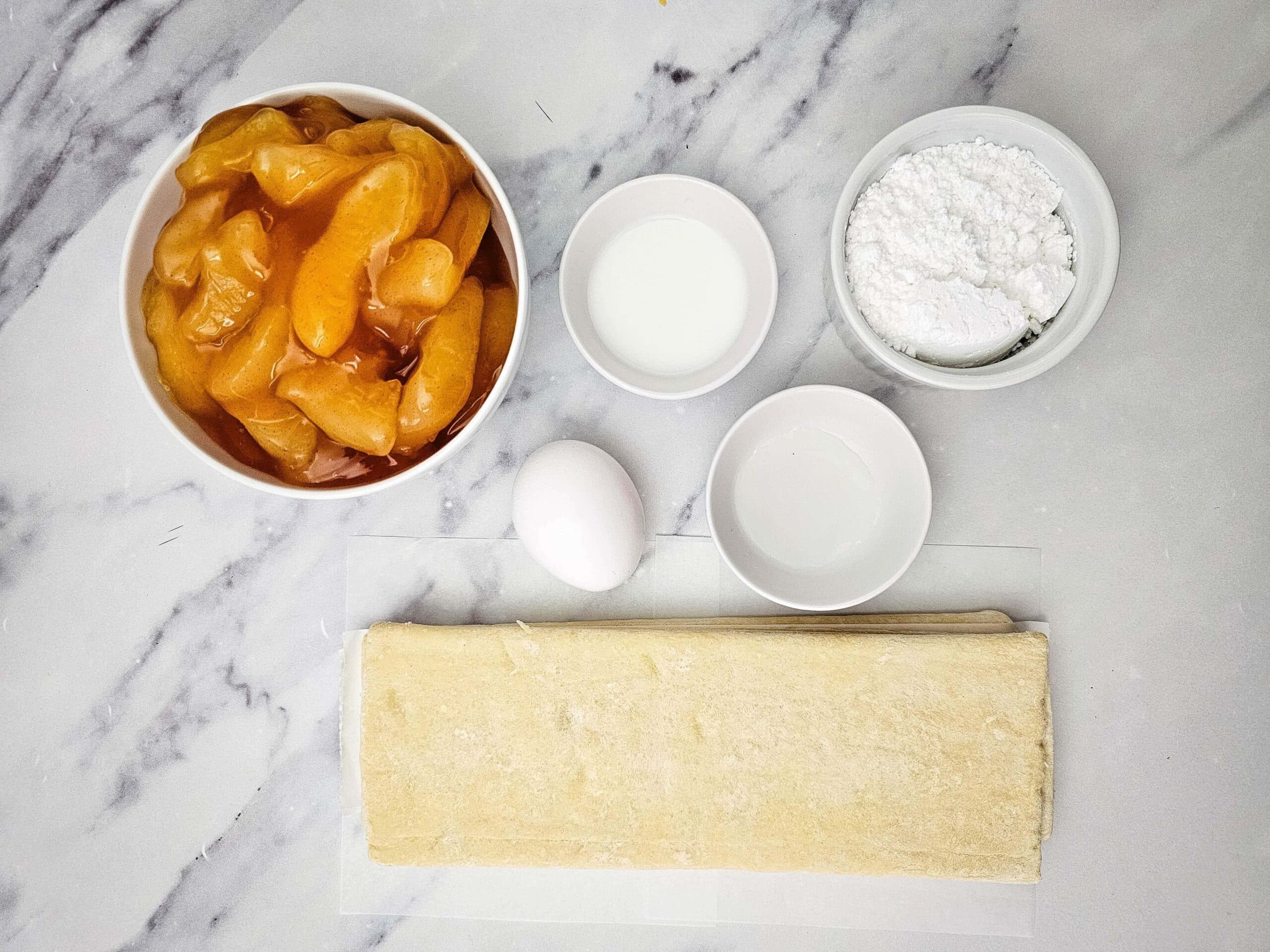 Apple Turnovers Process Ingredients