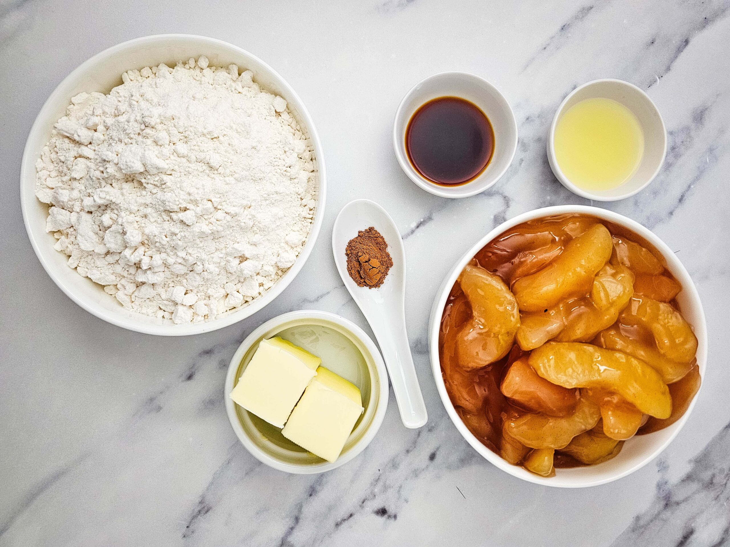 Apple Cobbler Process Ingredients