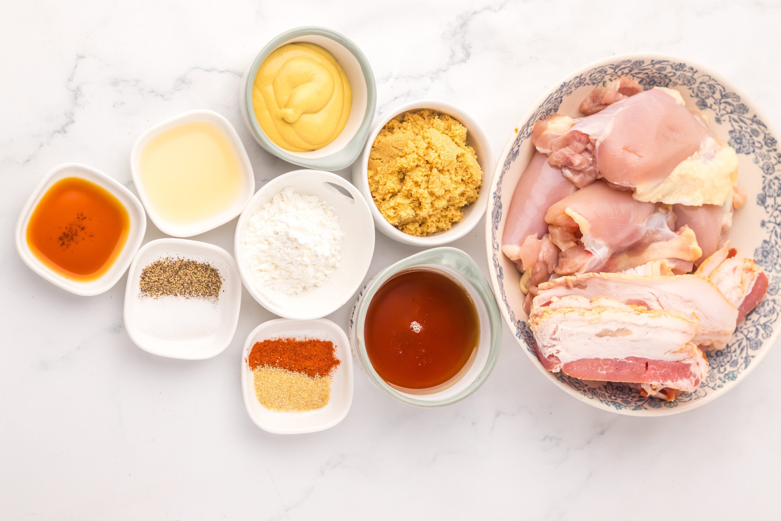 Slow Cooker Maple Bacon Chicken Process Ingredients