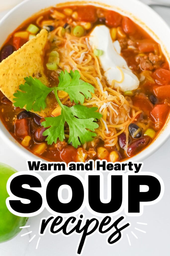Soup Recipes - One-Pot Beef Taco Soup with Beans
