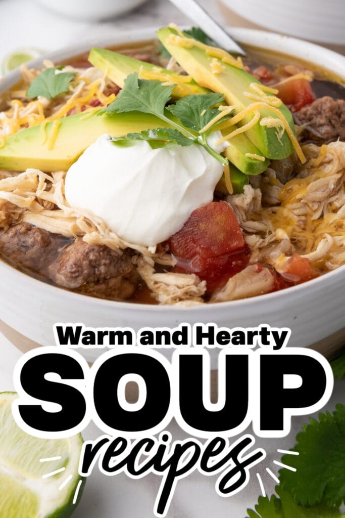 Soup Recipes - One-Pot Chicken and Beef Taco Soup