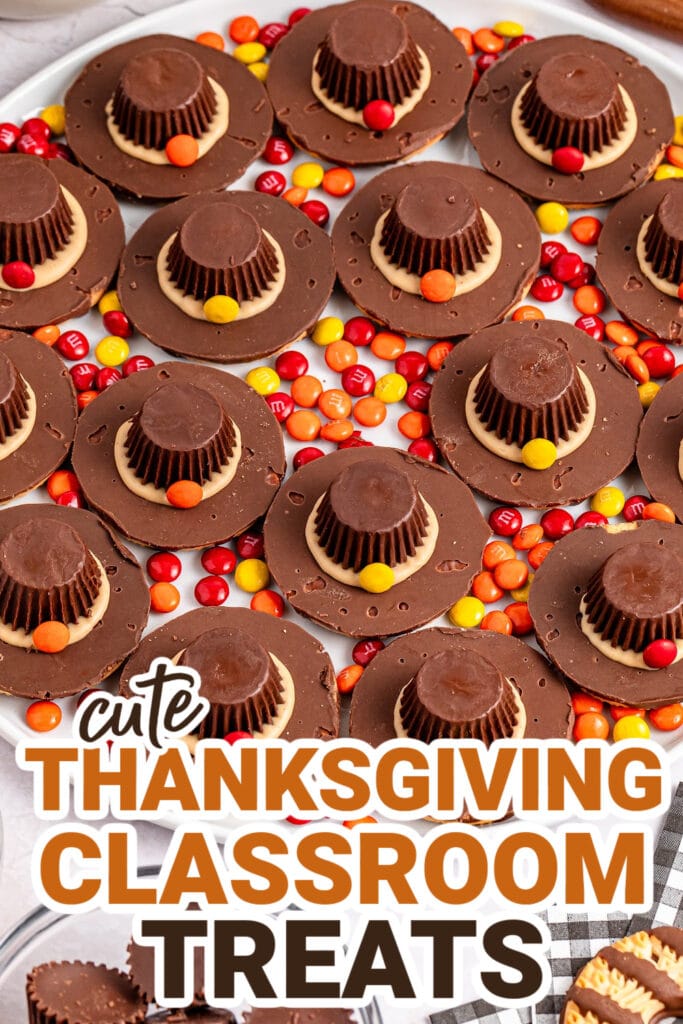 Thanksgiving Classroom Treats-Pilgrim Hats Cookies