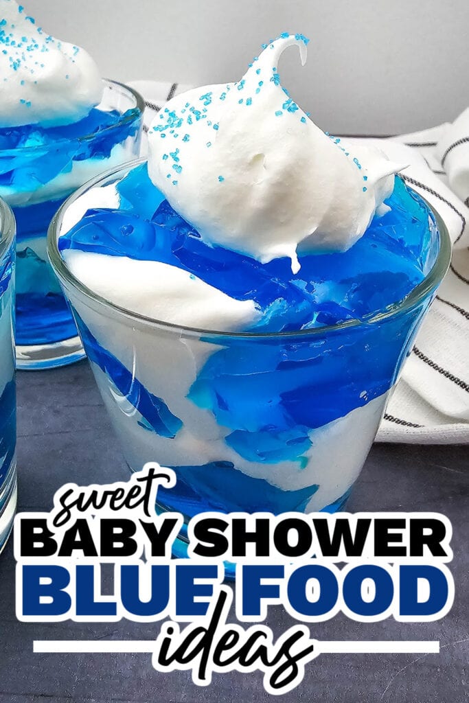 blue baby shower food ideas - Blueberry Cloud Mousse