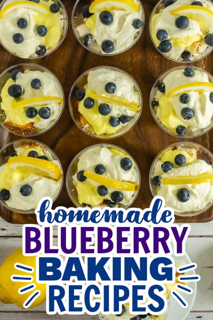blueberry baking recipes -Blueberry Lemon Trifles