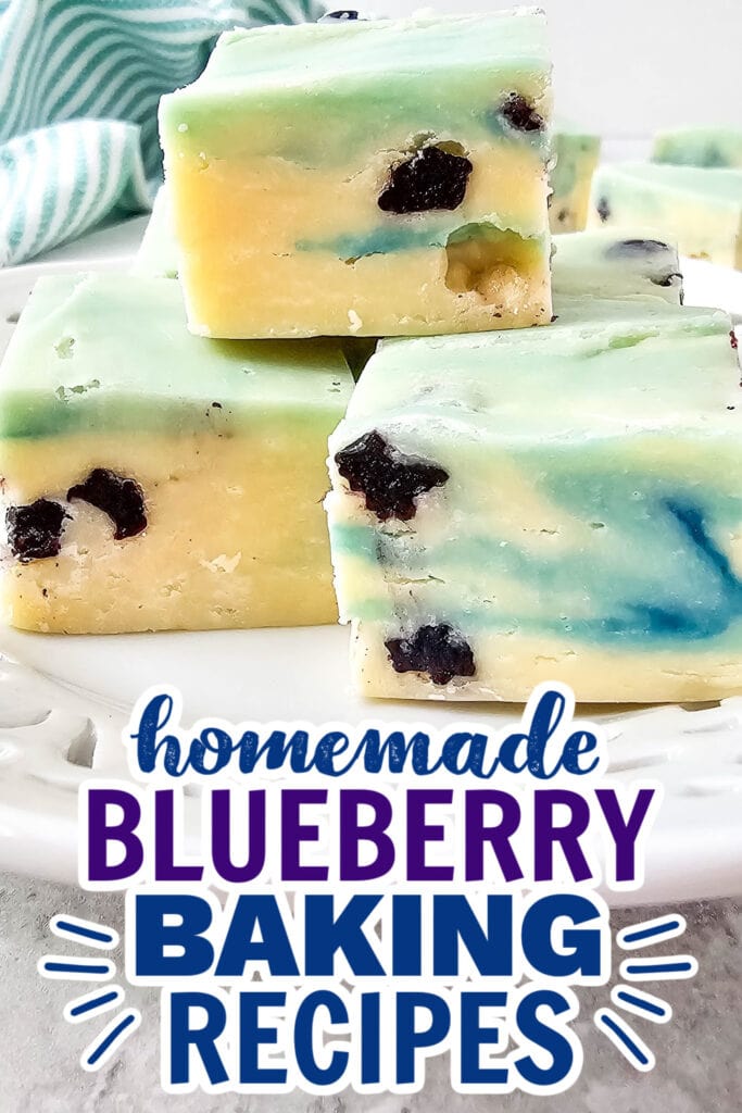blueberry baking recipes -Sweet and Creamy Blueberry Fudge