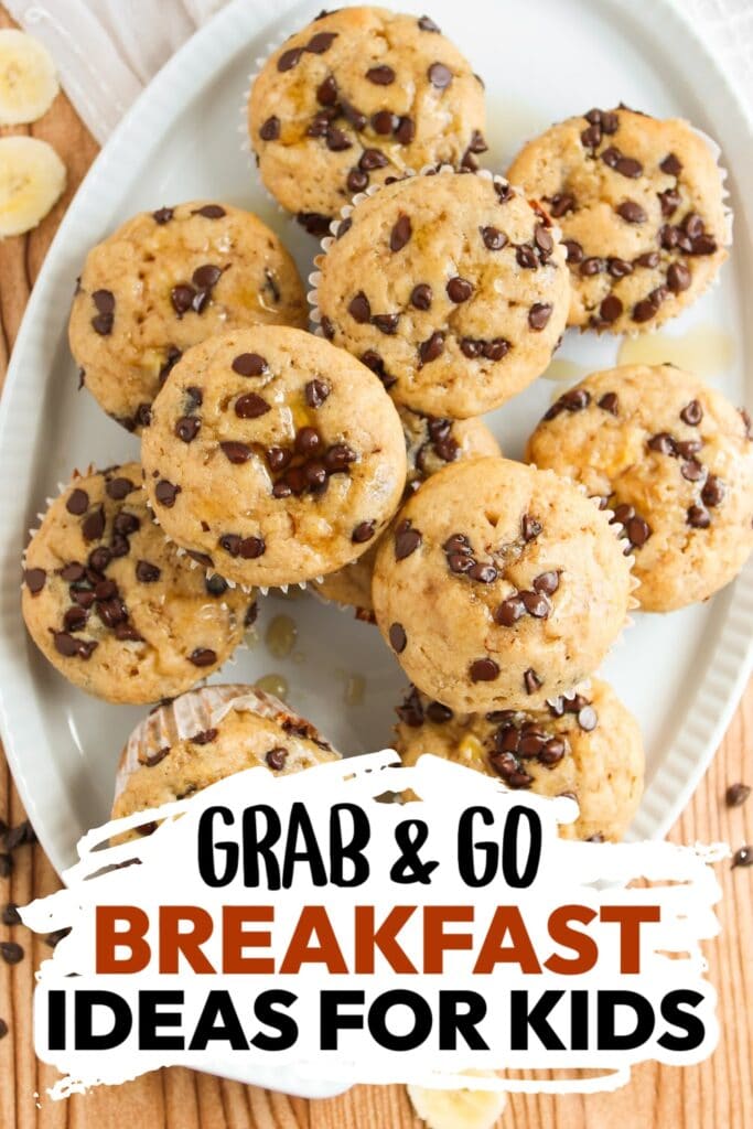 breakfast ideas for kids - pancake chocolate chip muffins