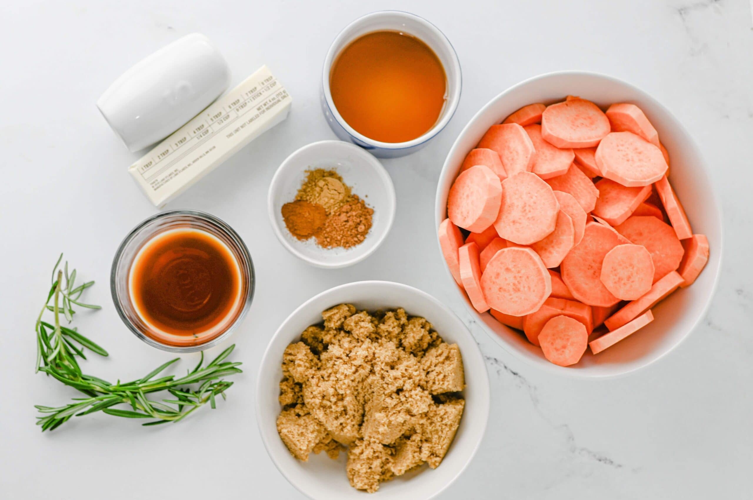 Candied Sweet Potatoes Process ingredients