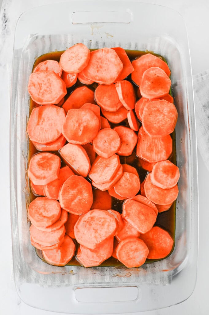 Candied Sweet Potatoes Process Photo