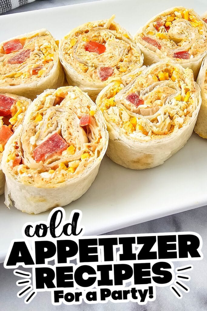cold appetizer - Tasty Tortilla Chicken Taco Pinwheels