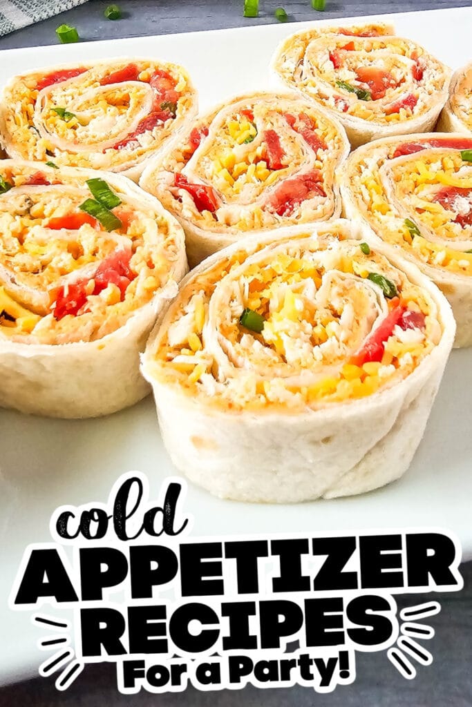cold appetizer - Tex-Mex Chicken Enchilada Pinwheels