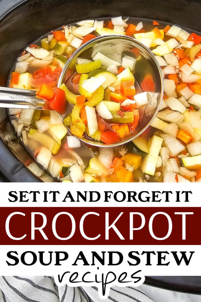 crockpot soup - Dump-and-Go Crockpot Vegetable Soup