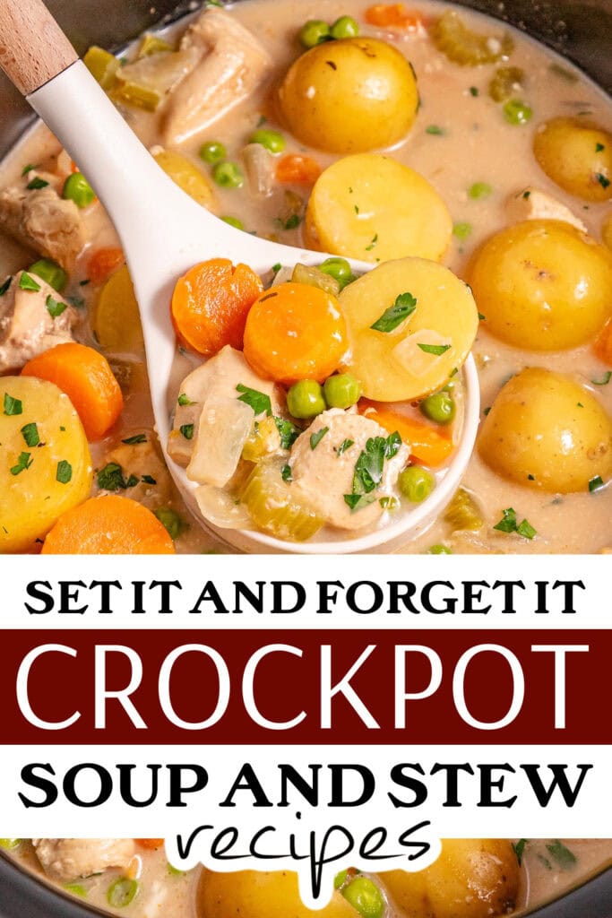 crockpot soup - Slow Cooker Creamy Chicken Stew