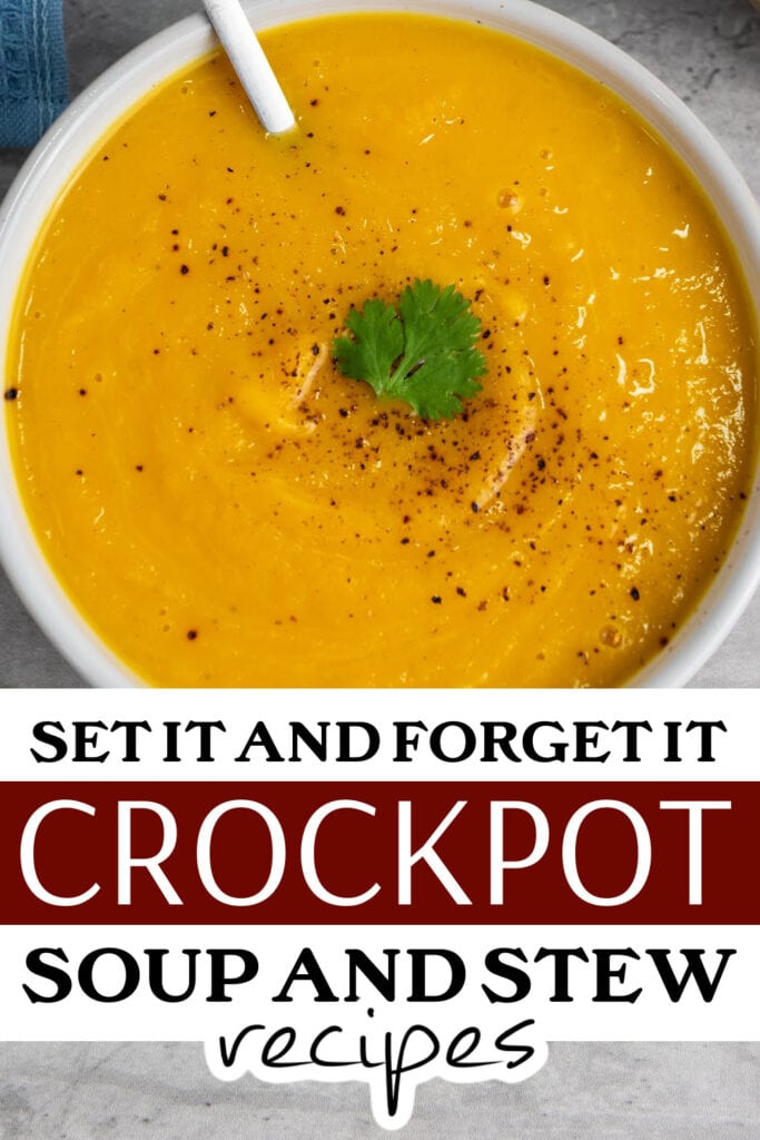 crockpot soup - Slow Cooker Vegan Butternut Squash Soup
