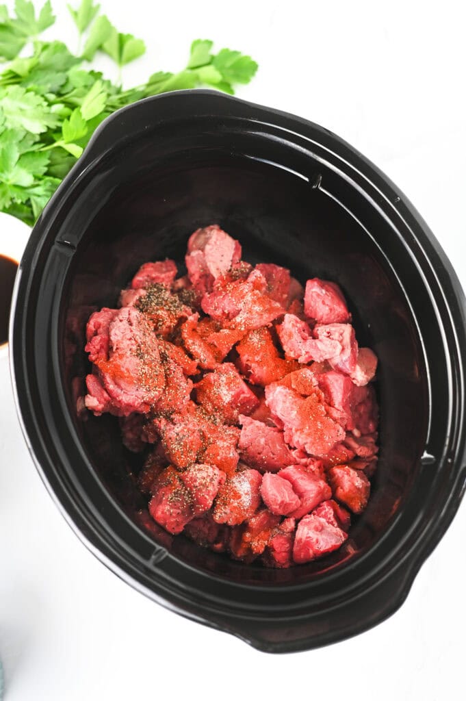 Crock Pot Beef Stroganoff Process Photo
