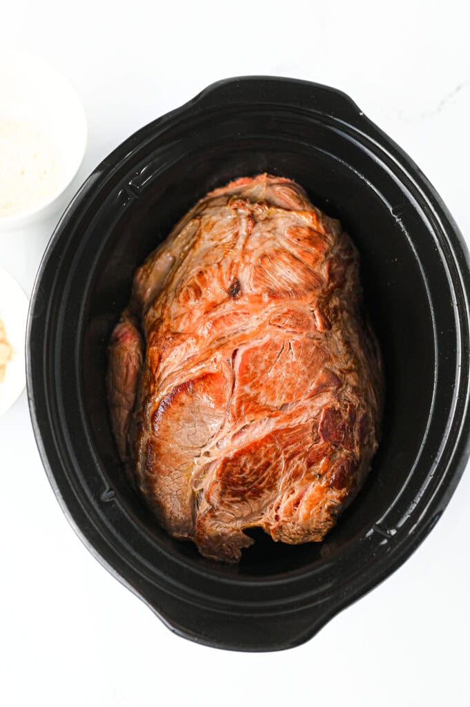 Crock Pot Mississippi Pot Roast Process Photo