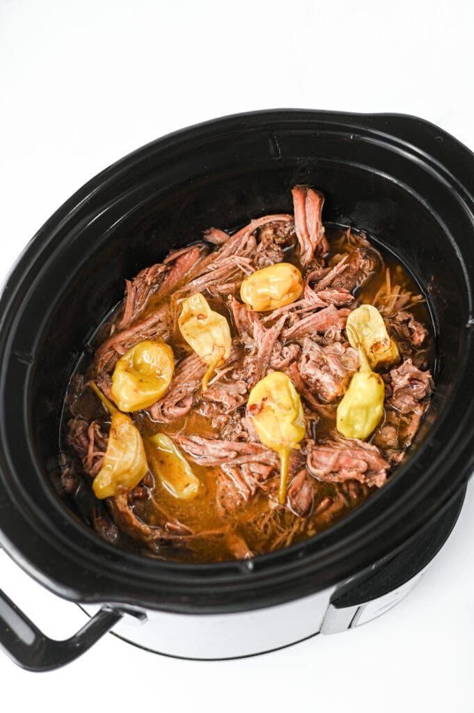 Crock Pot Mississippi Pot Roast Process Photo