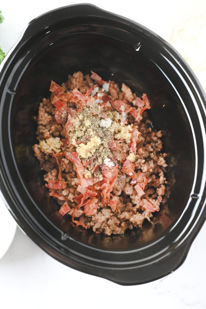 Crockpot Zuppa Toscana Process Photo