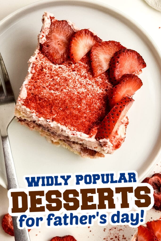 desserts for father's day - Fresh Strawberry Tiramisu