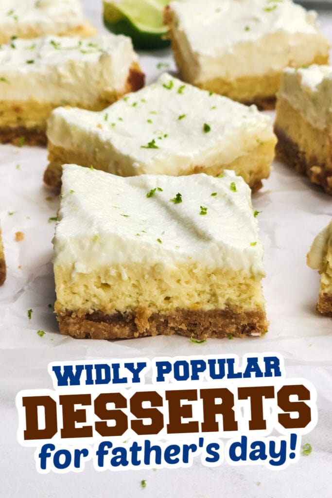 desserts for father's day - Key Lime Cheesecake Pie Bars